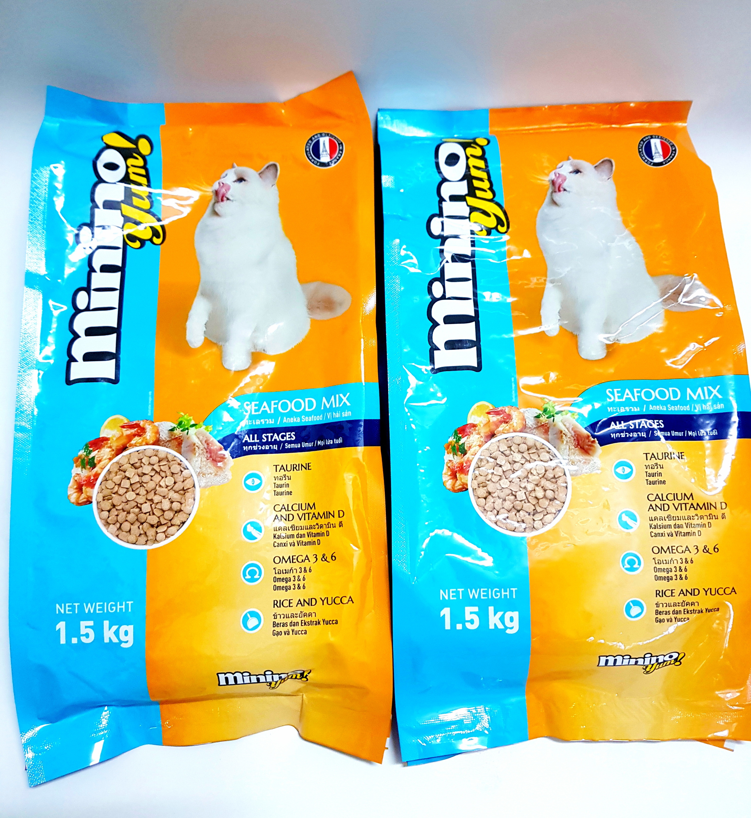 Thức ăn hạt khô cho mèo Minino Yum 350g