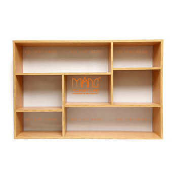 kệ sách treo tường gỗ đa năng nhiều ngăn mẫu ks08