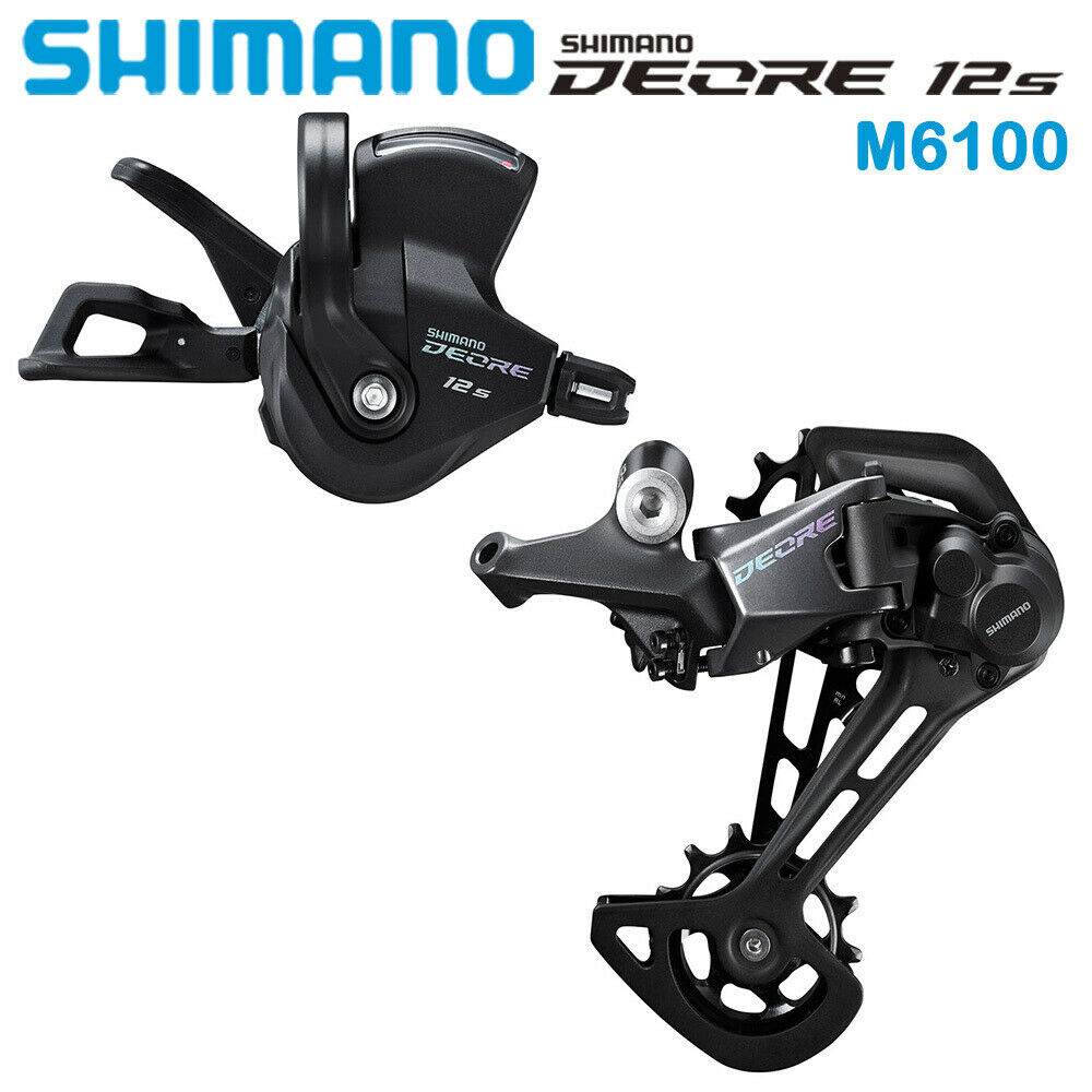 Shimano Deore M6100 12 Tốc Độ Bên Phải Shifter Cùi đề sau 12 S Bên Phải thanh chuyển số RD Cùi đề sau Sgs Dài Lồng Cho 12 S MTB Xe Đạp Leo Núi Groupset Bộ Phụ Kiện Xe Đạp