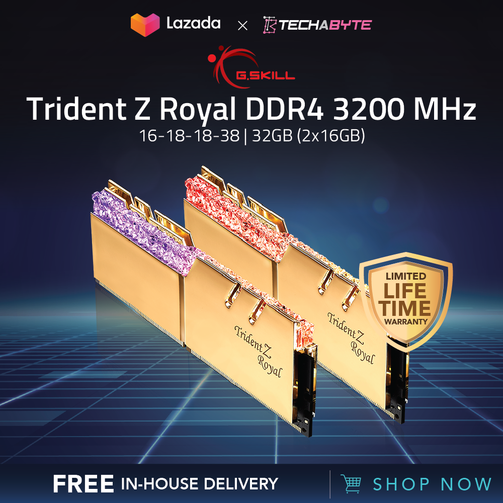 G skill trident on sale z royal 32gb