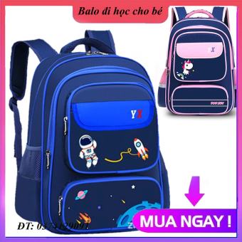 Balo Học Sinh Cặp học sinh tiểu học nam phi hành gia, ba lô nhiều ngăn dung tích lớn ba lô trẻ em Cấp 1, cấp 2 Cho Bé Trai, Bé Gái Phong cách Hàn Quốc Chống Thấm Nước Cho Bé Trai Và Bé Gái Balo Đi Học