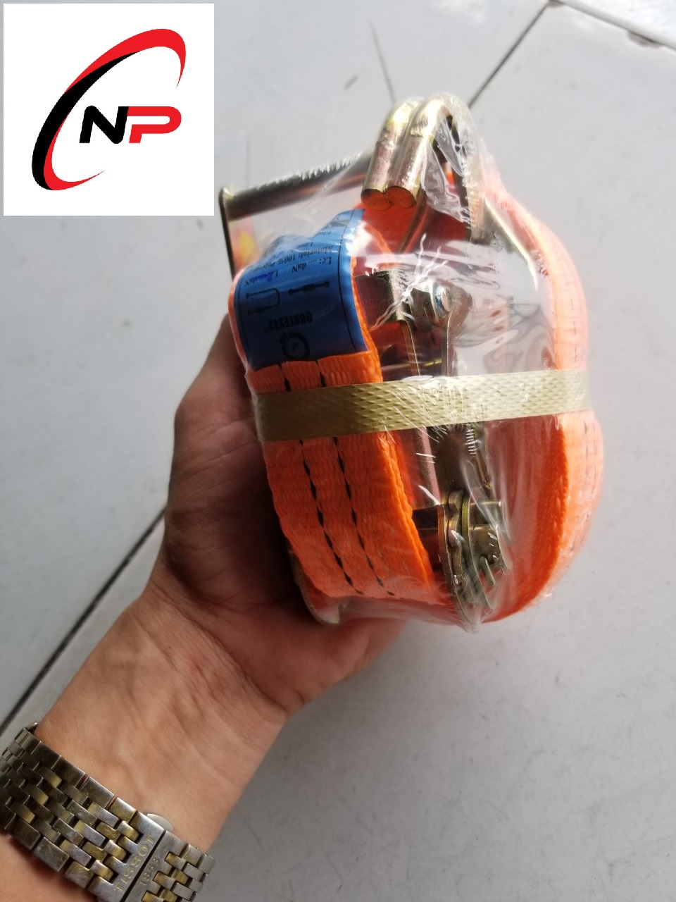 Dây chằng hàng tăng đơ khổ 38mm dài 3M 5M 6M 8M 10M tải trọng 2 tấn màu Cam. kimkhinhatphat