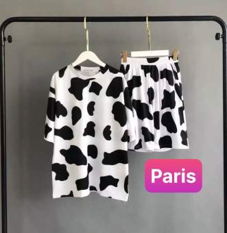 SET BỘ ĐỒ NAM NỮ BÒ SỮA -  MẶC ĐI CHƠI ĐI LÀM ĐỀU ĐƯỢC - PARIS FASHION