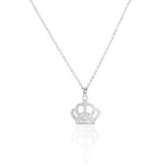 Dây chuyền bạc nữ Mặt vương miện- Bạc thật 100% Panmila