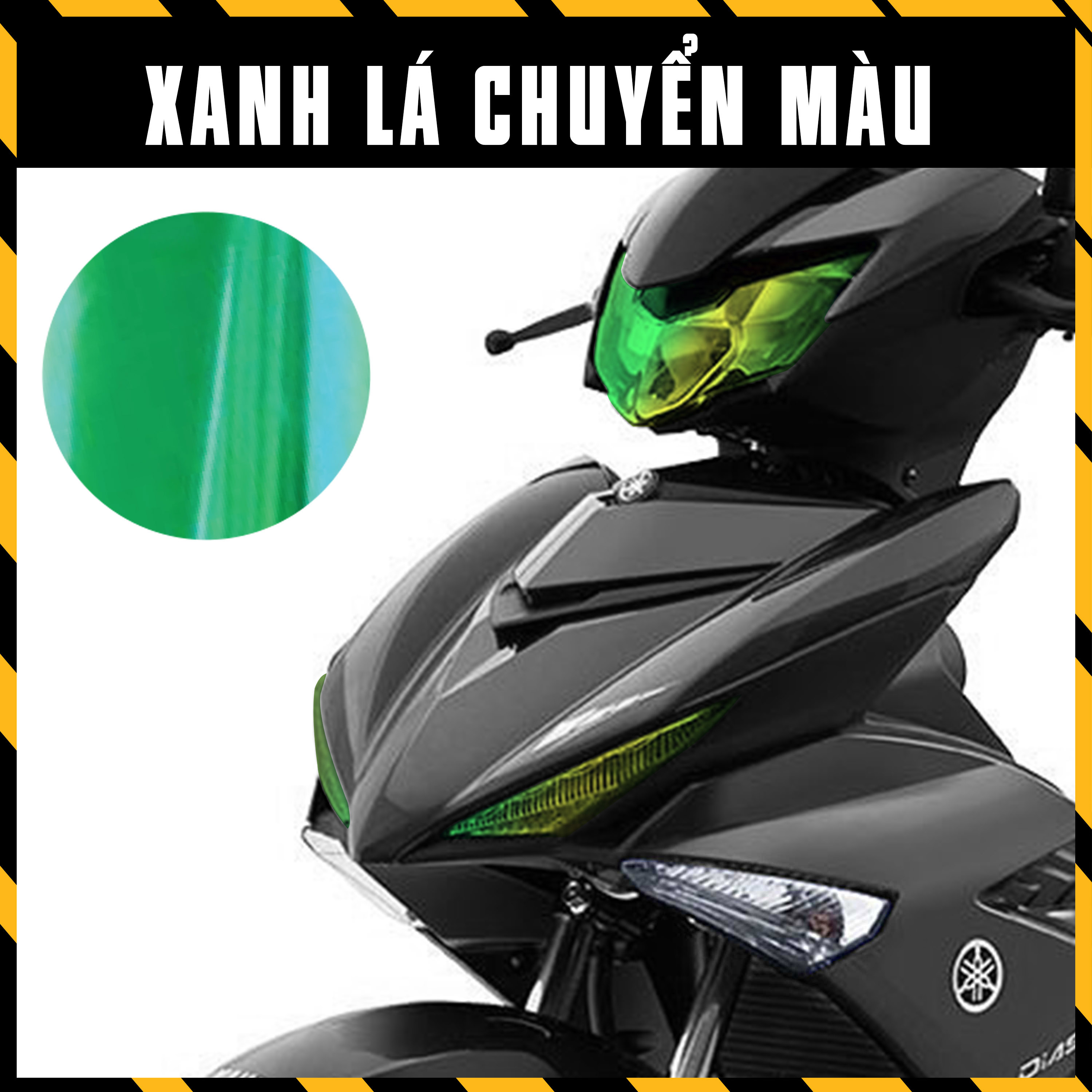 Decal Đổi Màu Dán Choá Đèn Exciter 150 | Film Titan Dán Đèn Chuyển Màu Xe Máy Ex150 Ex 150 Màu Xanh