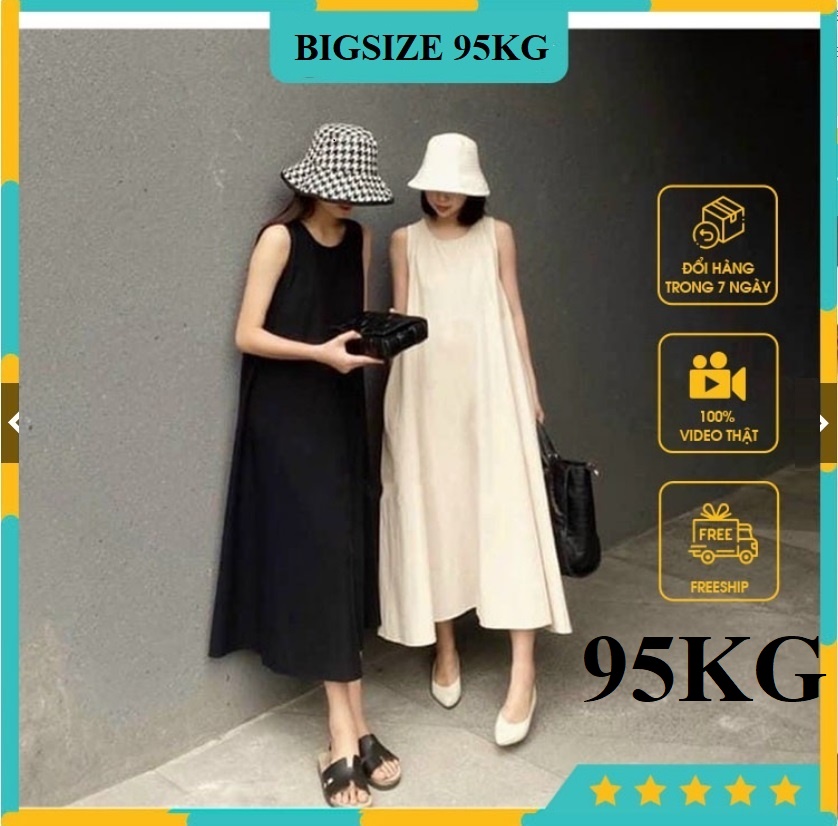 Đầm Nữ Suông váy Xuông, Chất đũi đẹp mát, khác biệt, đáng tiền, có Siêu Bigsize 95KG