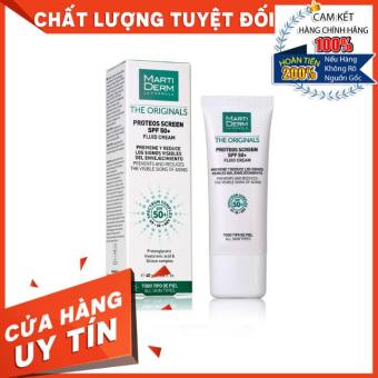 Kem Chống Nắng Cho Mọi Loại Da Dầu, Mụn, Nám, Tăng Sắc Tố MartiDerm Proteos Screen SPF 50+ Fluid Cream