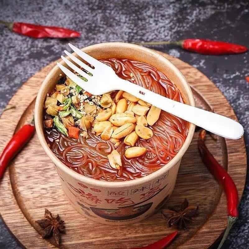 Thùng 6 hộp miến chua cay Trùng Khánh loại ngon Đồ ăn vặt nội địa Trung