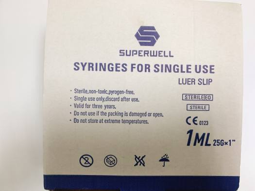 Bơm Tiêm Tự Khóa Superwell 0.5ml