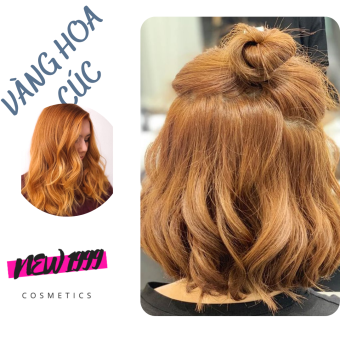 Trọn bộ Thuốc nhuộm tóc màu vàng hoa cúc NEW 1999 kem nhuộm tóc nam nữ tại nhà