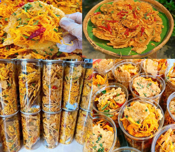 Cơm cháy khô gà loại 1 đồ ăn vặt -hcm