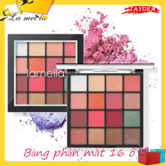Bảng phấn mắt Lameila 16 màu long lanh siêu đẹp bảng màu mắt phấn trang điểm mắt nội địa Trung TAYOKA TK-54