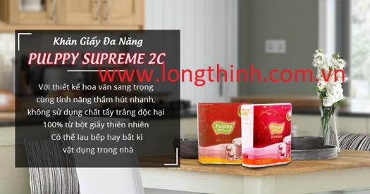 Khăn giấy đa năng Pulppy Supreme 2 lớp