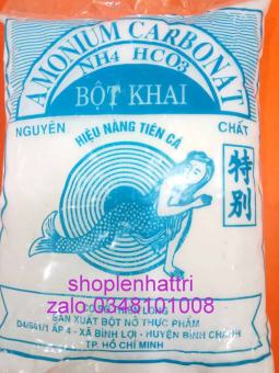 Bột khai làm bánh bao bánh tiêu bánh quy bánh quẩy baking ammonia 1kg