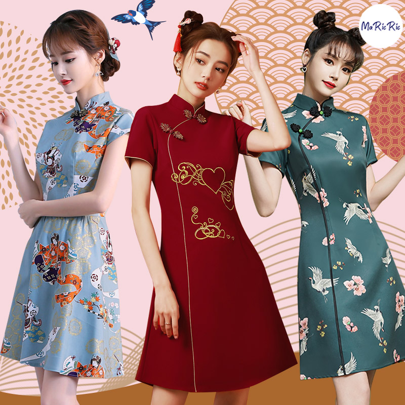 Cheongsam a store line dress