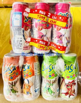 Lốc 6 chai sữa chua uống SuSu IQ 80ml