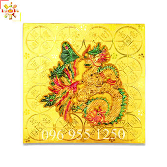 Bánh đậu xanh Vuông long phụng Rồng vàng Minh Ngọc 280g