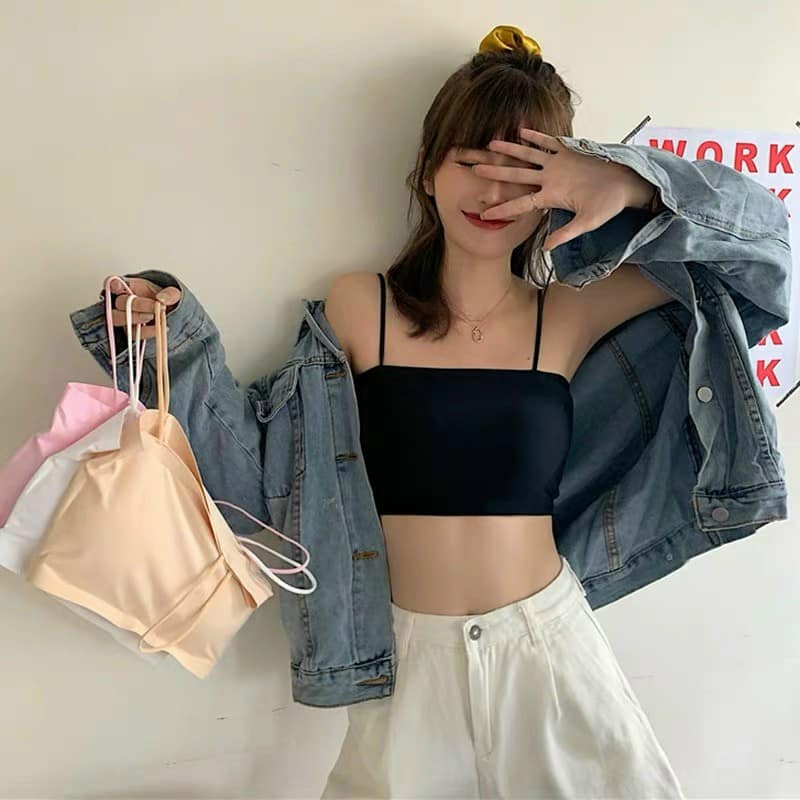 Áo bra su lạnh cup ngang mát lịm dành cho mùa hè, áo bra quây 5 màu tươi xinh