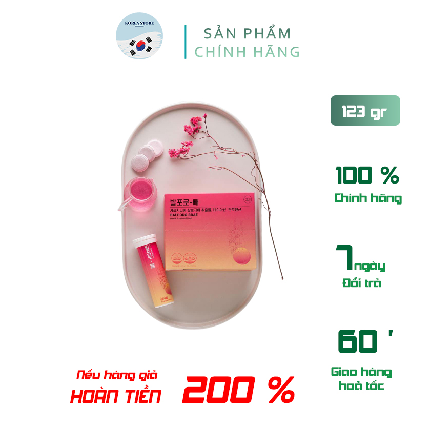 Viên sủi giảm cân balporo bbae hàn quốc siêu hot - đi air