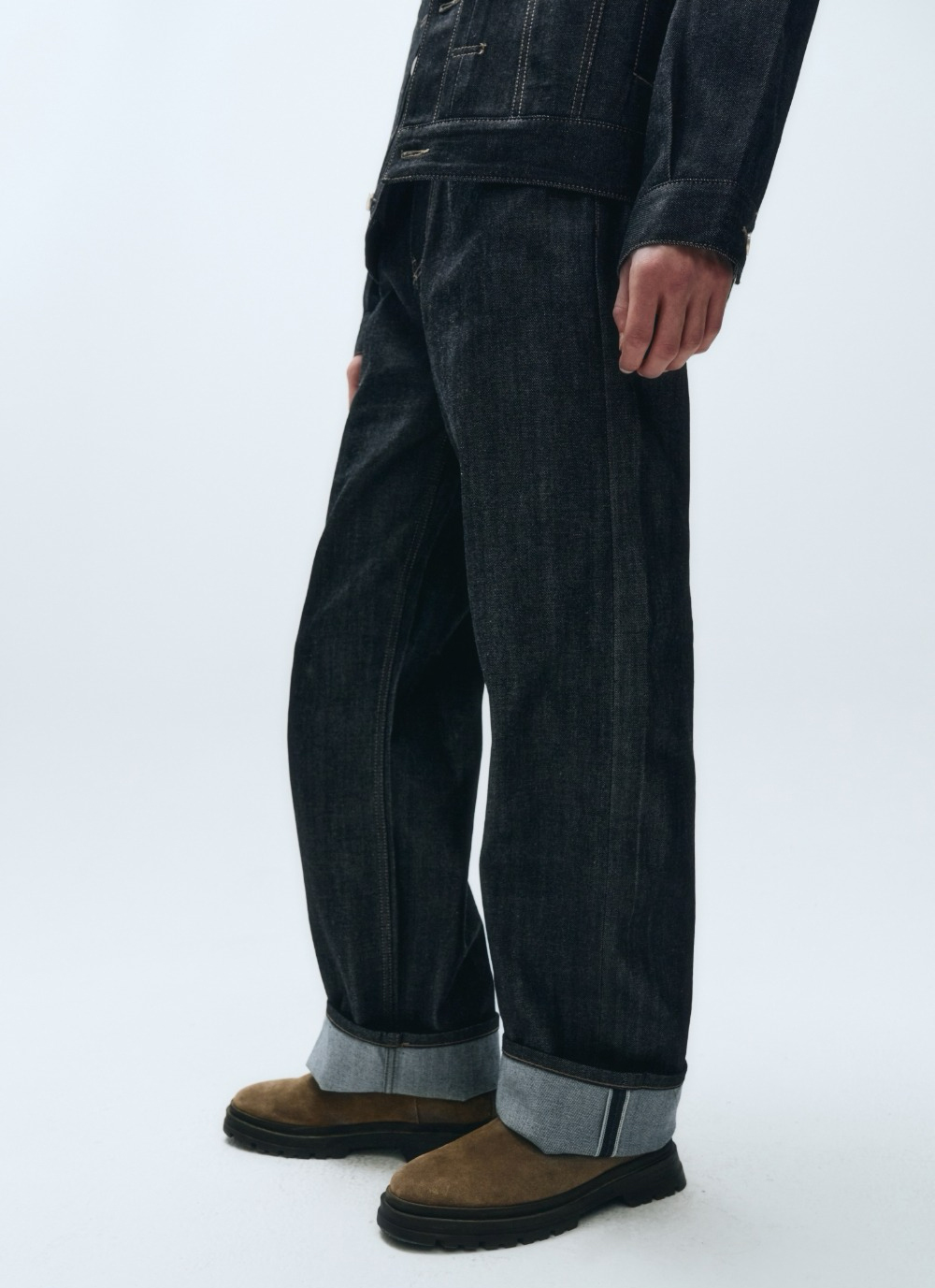 Pantaloni in denim grezzo MARITHE FRANCOIS GIRBAUD M - Blu scuro (2025 NUOVI)