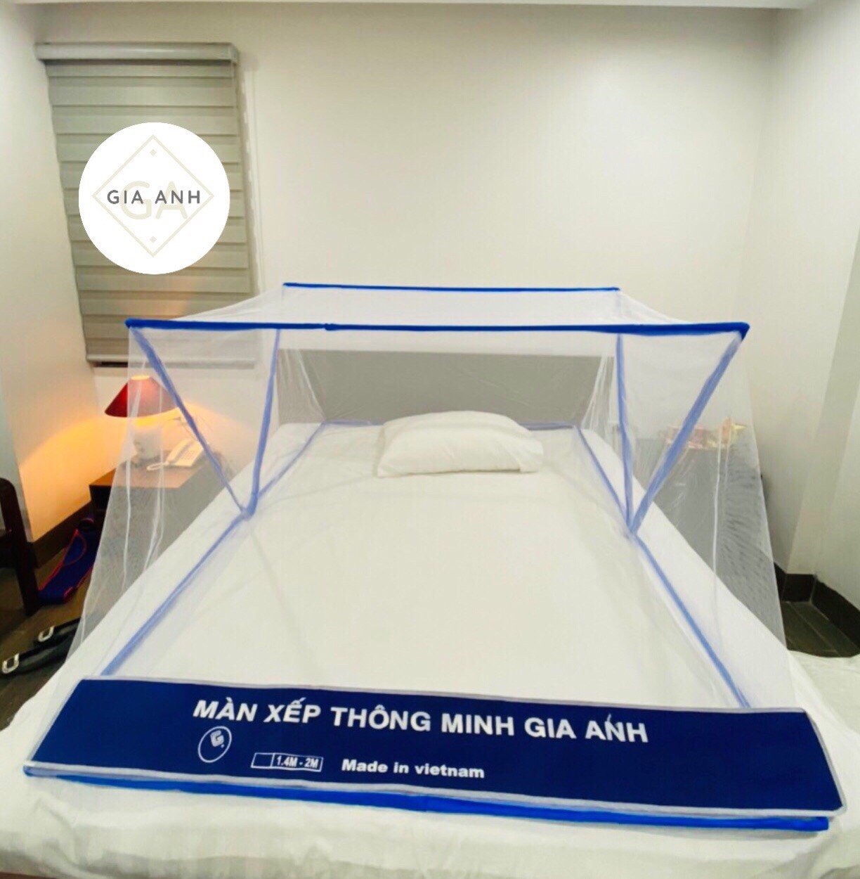 Màn xếp thông minh - màn chống muỗi - mùng ngủ xếp gọn - hàng cao cấp thương hiệu gia anh - bảo hành đổi trả