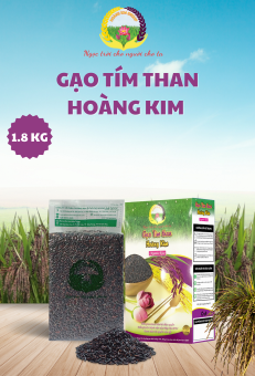GẠO TÍM THAN HOÀNG KIM (1,8KG/HỘP)