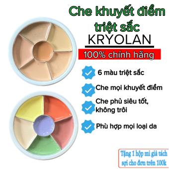 Kem che khuyết điểm triệt sắc và nude KRYOLAN 6 ô mini che mọi khuyết điểm