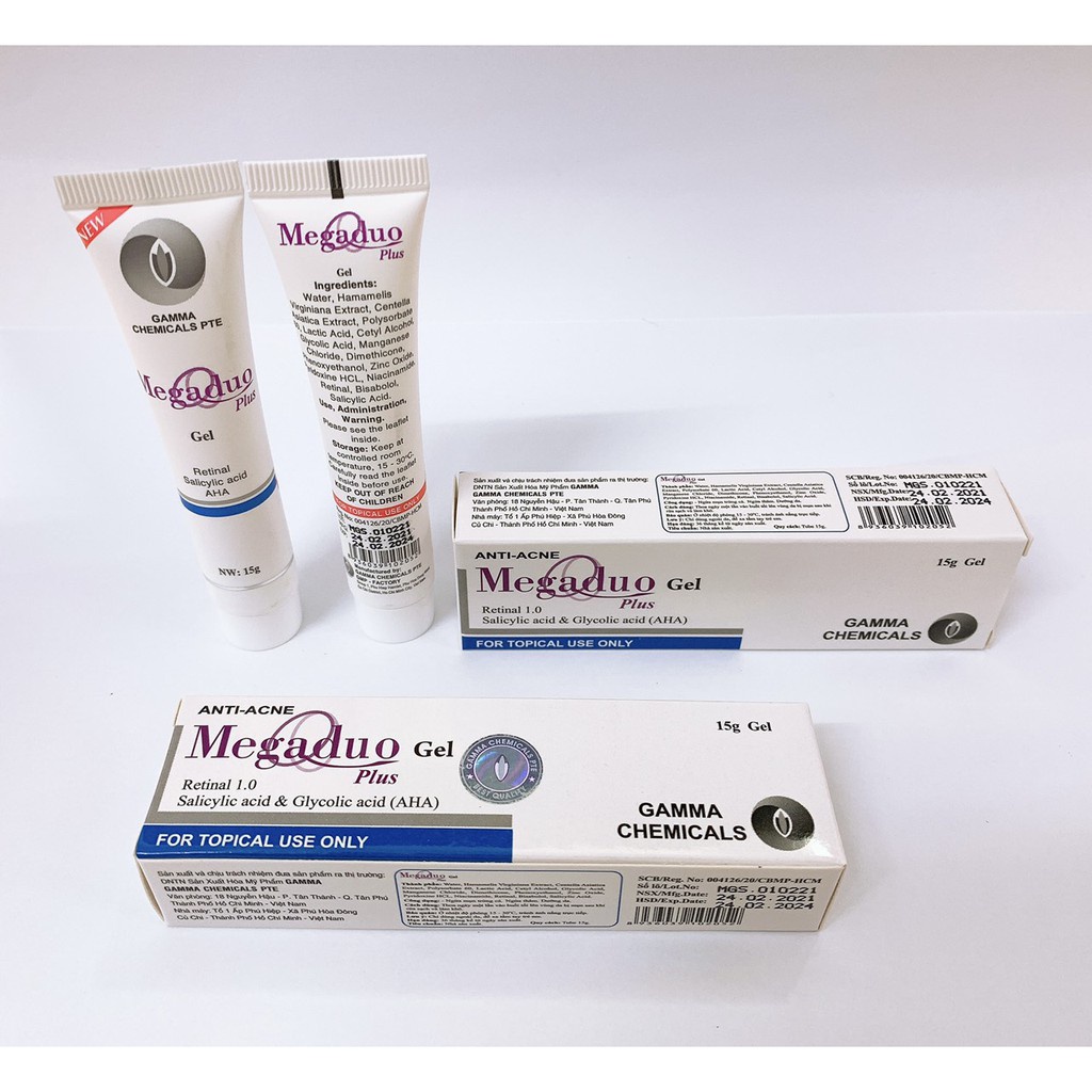Gel bôi mụn trứng cá megaduo 15g
