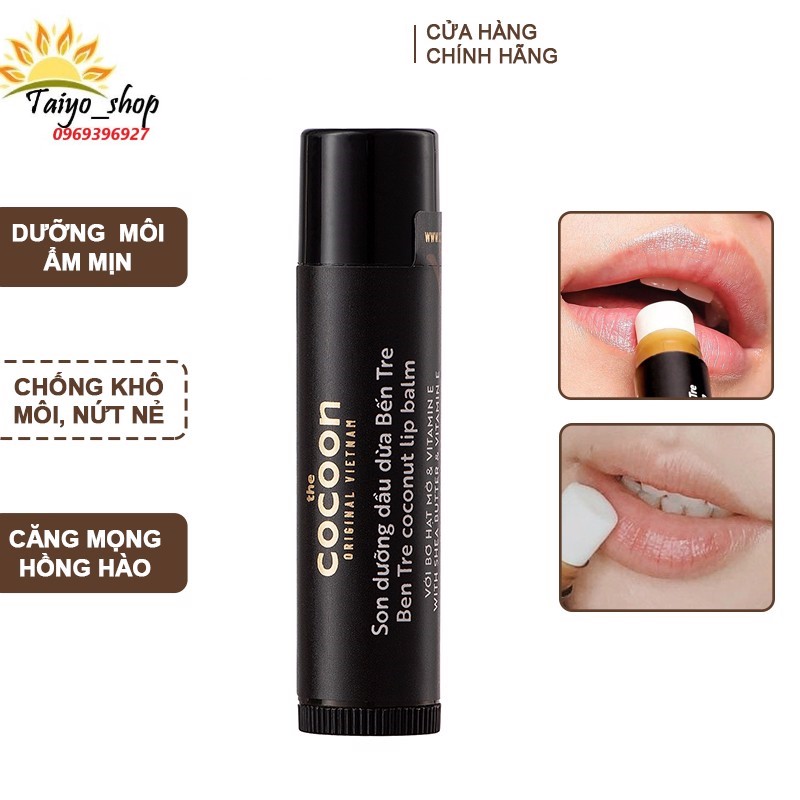 Son dưỡng môi dầu dừa cocoon lipcare