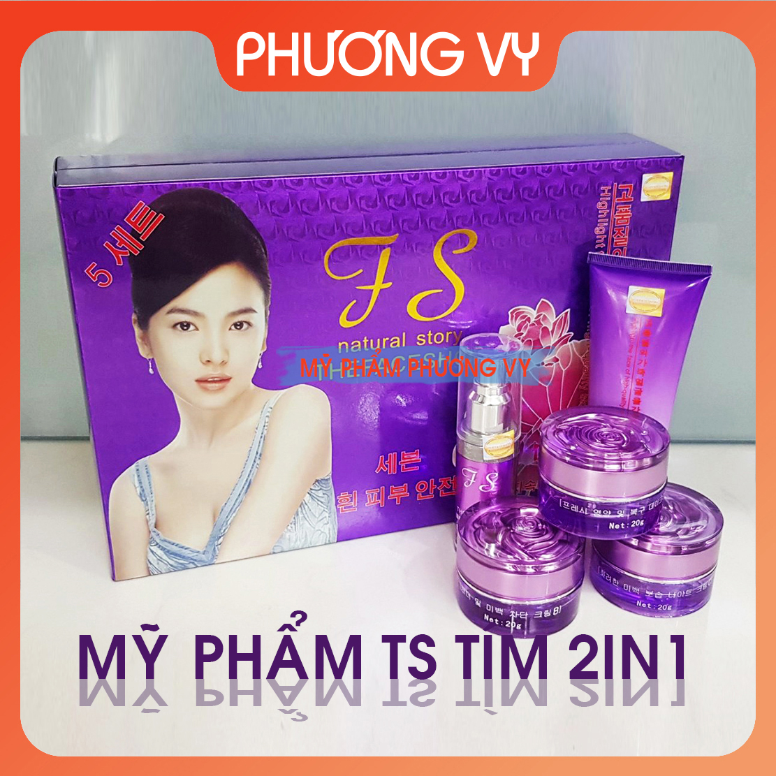 [CHÍNH HÃNG] Mỹ phẩm The Face Shop TS tím 5in1, chuyên làm mờ nám tàn nhang và trắng da tự nhiên, kem nám Hàn Quốc, mỹ phẩm TS tím.