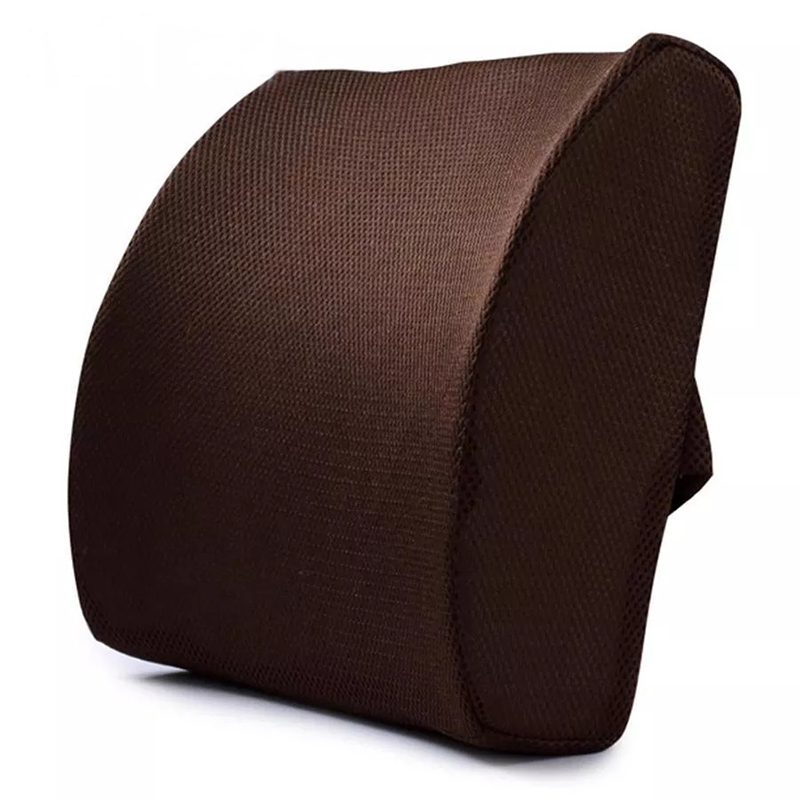 Urone Memory Foam Pillow With 3D Mesh Cover Back Support Pillow Lumbar Back Support Pillow Waist Pillow Cushion Office Chair Car Pillow Release Back Pain Lumbar Pillow
