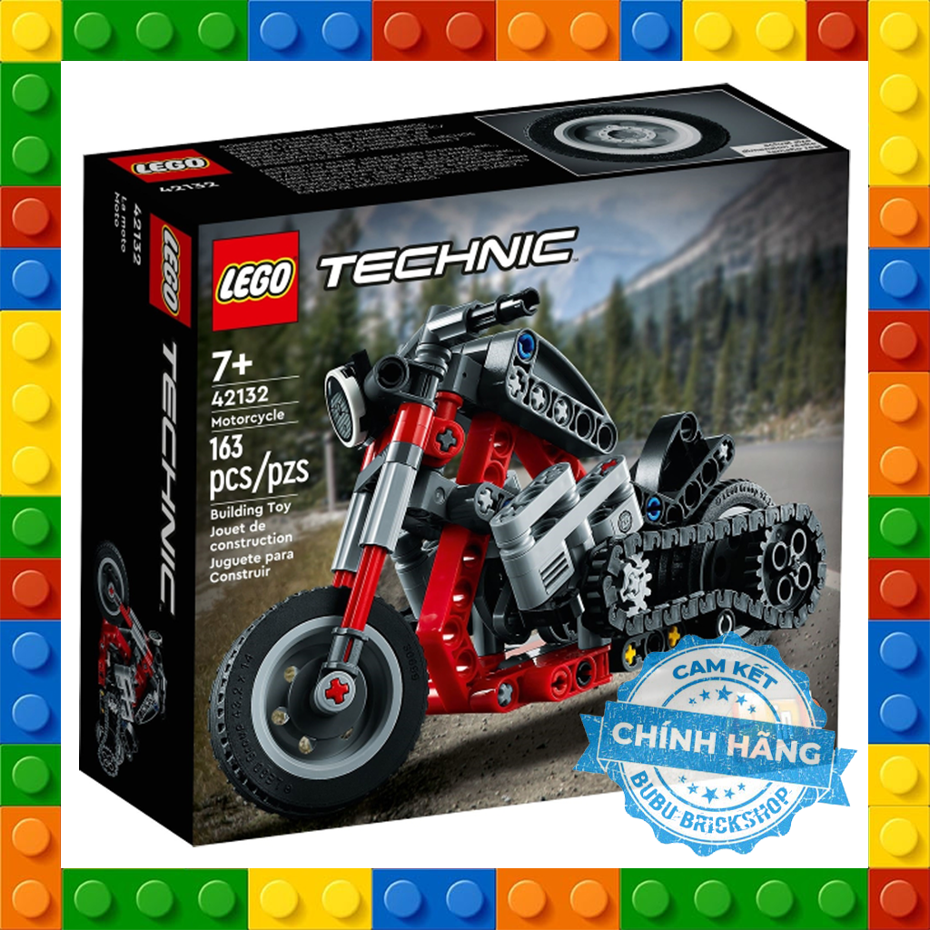 Lego technic 42132 - motorcycle - bộ xếp hình lego xe mô tô