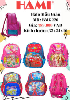 balo mẫu giáo HAMI BMG 226