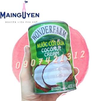 Nước cốt dừa Wonderfarm  400ml - coconut cream Chuyên Pha Chế Trà Sữa_NGUYÊN LIỆU PHA CHẾ MAI NGUYÊN