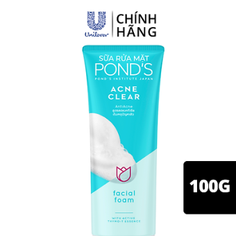 Sữa rửa mặt ngăn ngừa mụn Pond's Acne Clear 100g