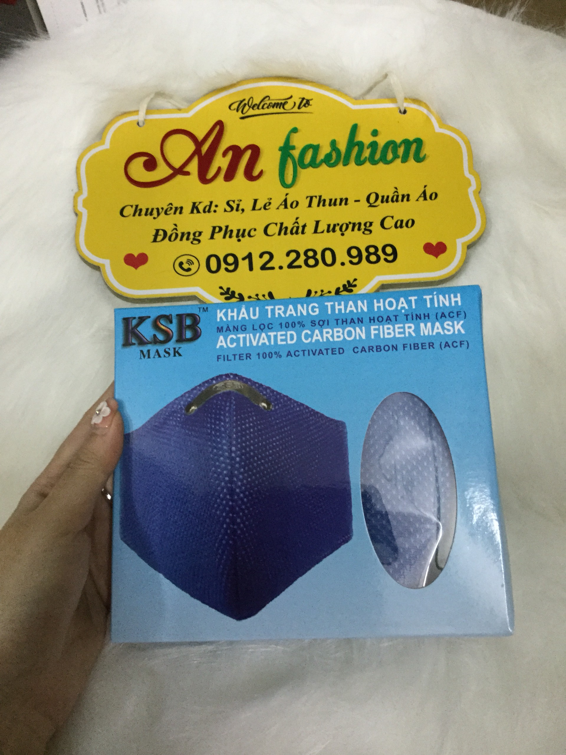 Khẩu trang than hoạt tính kbs 1 hộp 1 cái