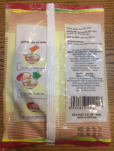 Combo 10 gói cháo gạo lứt ăn liền Bích Chi