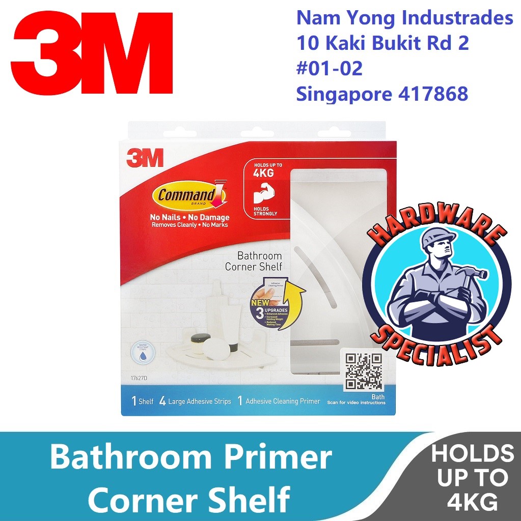 3M Command Bathroom Organization Shower Caddy / Rust Resistant / Water  Resistant