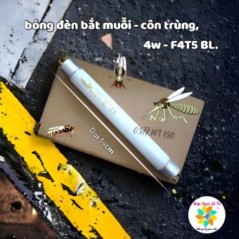 Bắt đèn bắt muỗi huỳnh quang 4w - 14,5cm - Bóng đèn UV thu hút Côn trùng - chuyên dùng cho đèn COMET, Con Dơi, Kill Pest