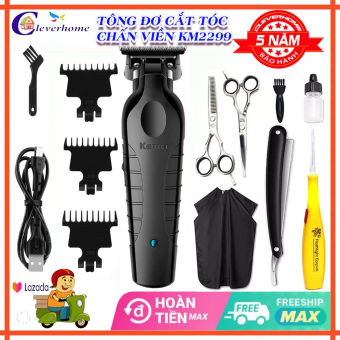 Tông đơ cắt tóc chấn viền loại tốt chính hãng kemei, máy cắt tóc người lớn, trẻ em giá rẻ, Tông đơ chấn viền kemei 2299 chính hãng giá rẻ