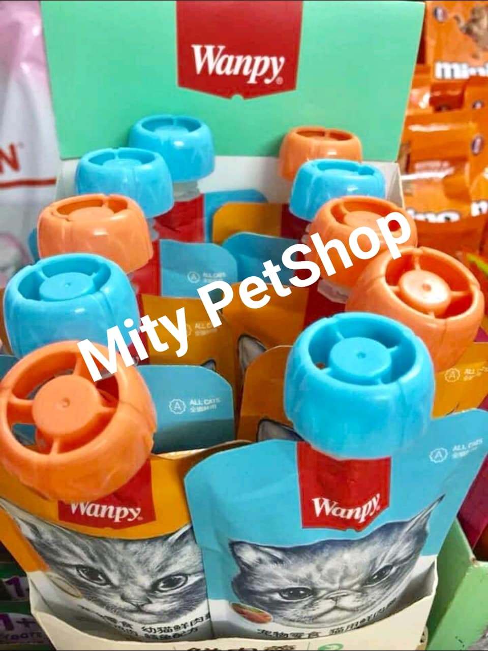 < Gía  Sỉ >  Combo 10 gói Súp Wanpy Nắp Vặn 90 gr , Date mới Hàng đẹp  . chất lượng y hình . Mix Vị