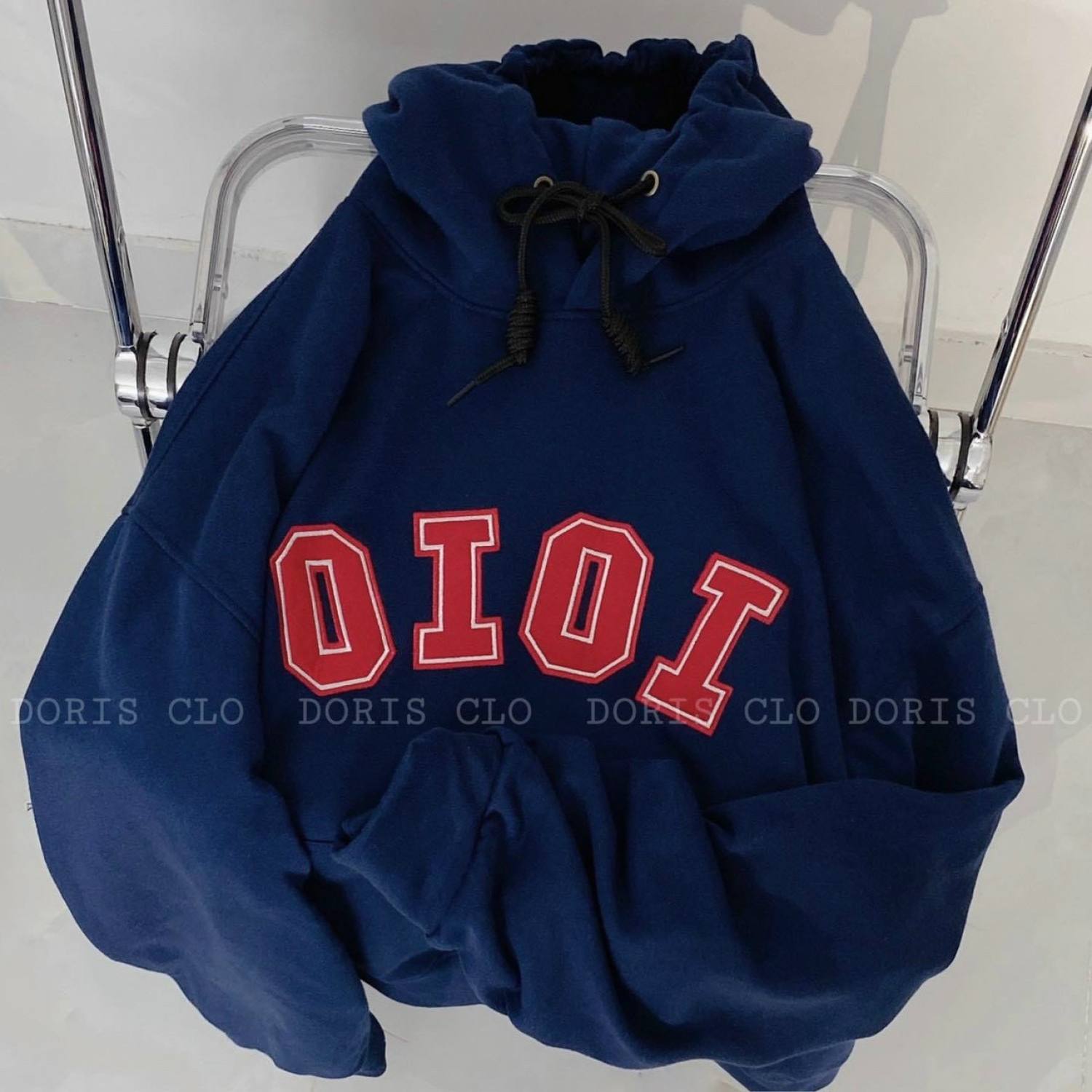 Áo hoodie chui đầu OIOI form rộng, áo khoác nỉ có túi trước, áo hoodie & sweatet, áo khoác chống nắng, áo khoác nỉ mặc đi học