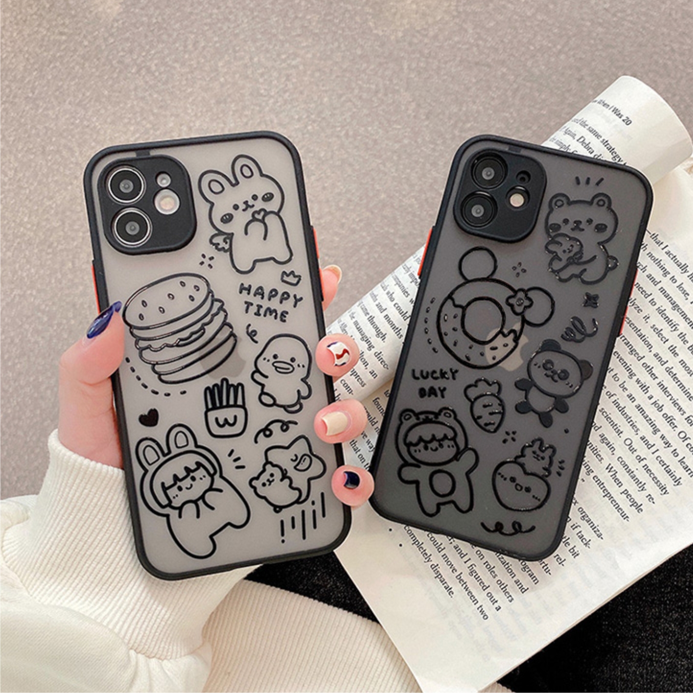 Ốp lưng nhám chống sock, va đập bảo vệ camera couple cặp đôi