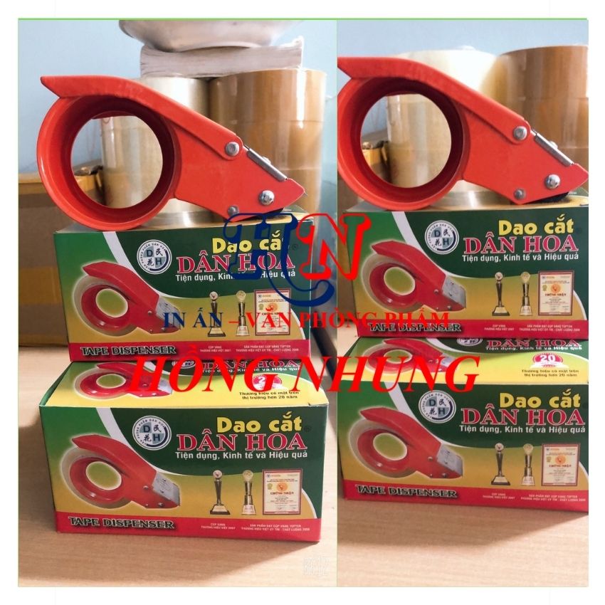 Dao cắt băng keo dân hoa, loại 6cm, dành cho băng keo bảng lớn 6cm.