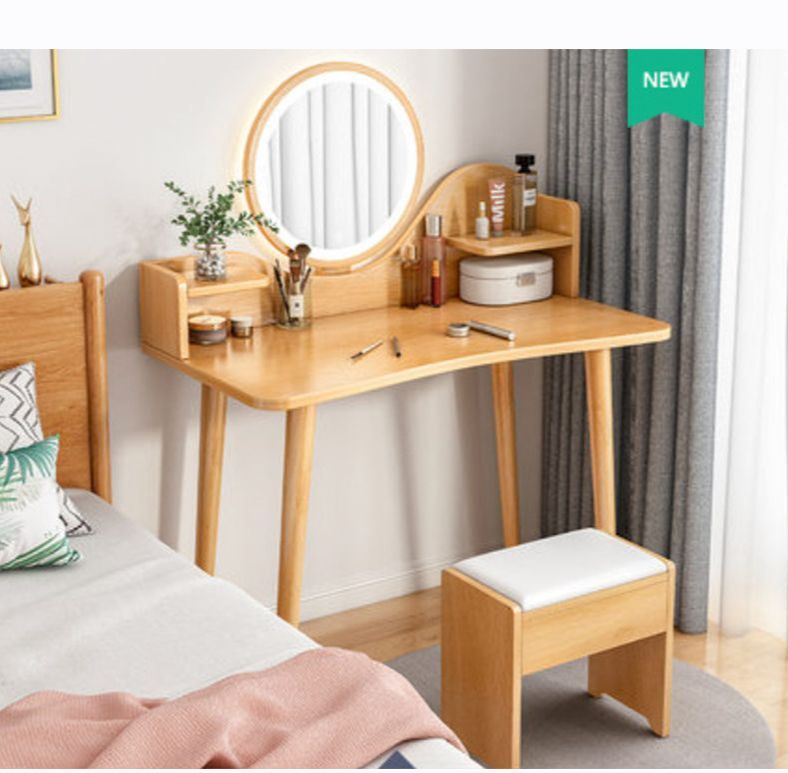 Bàn trang điểm có gương kèm ghế ngồi tiện lợi - GP196 + gp138