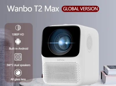 #Global Version# Wanbo T2 Free T2 MAX LCD Portable Mini Projector LED Support 1080P Vertical Keystone Correction Home Theater Projector (1)
