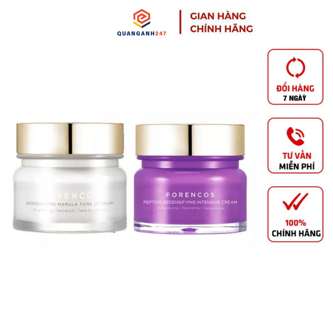 Kem dưỡng trắng da nâng tone forencos ngày và đêm hàn quốc 50ml giúp làn da mịn màng tươi sáng