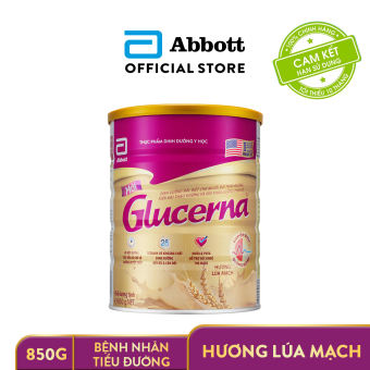 Lon sữa bột Abbott Glucerna Hương Lúa mạch 850gram
