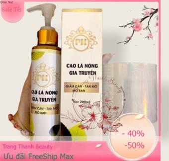 Cao lá nóng giảm mỡ bụng tặng kèm mũ quấn bụng