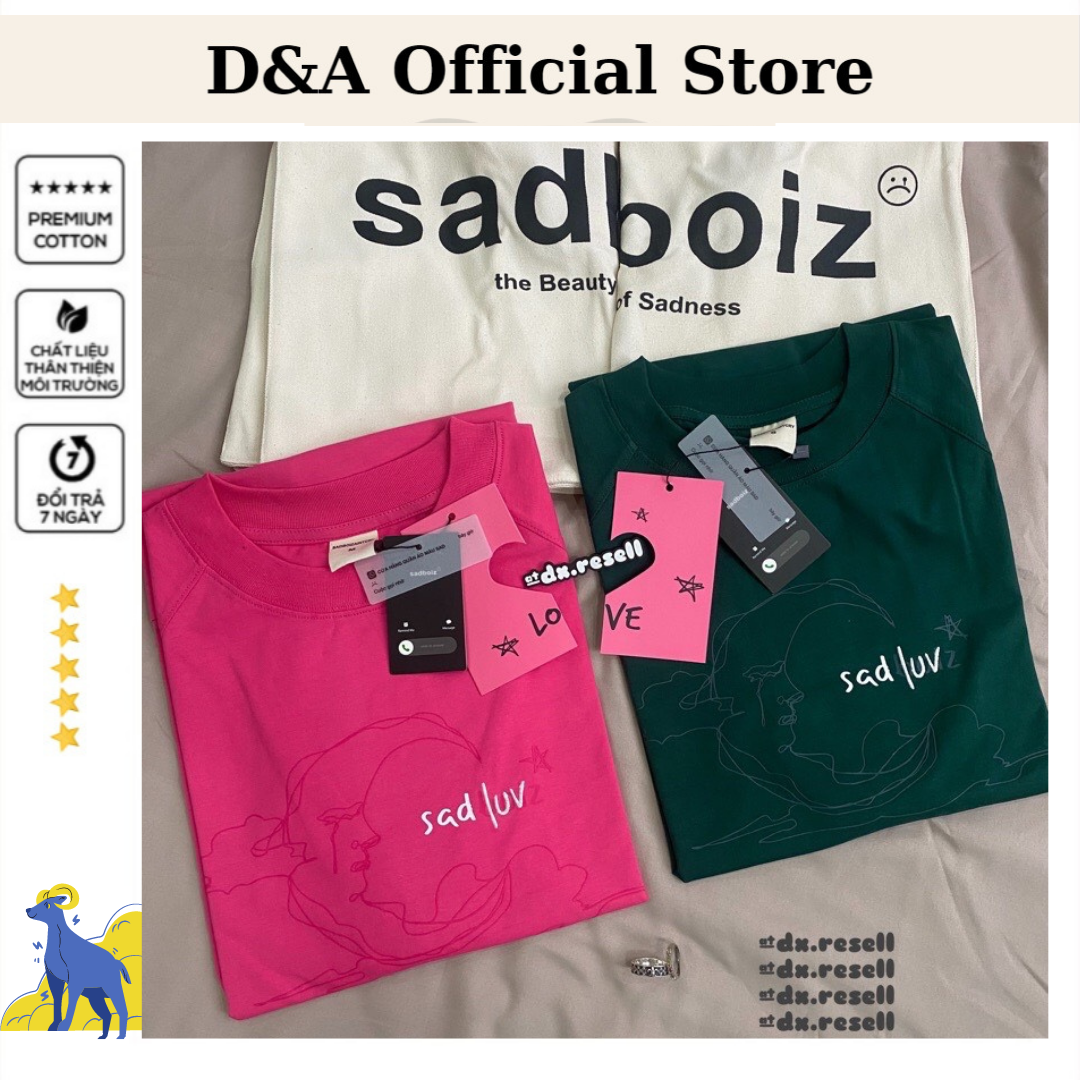 Áo thun Nam Nữ SADBOIZ SAD LUV Form Rộng Unisex - Kiểu áo sad boiz form rộng tay lỡ